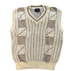 Burberrys London Golf Collection Cream Vest Size XL